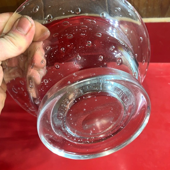 Controlled Bubbles Rain Drop Glass Bowl - Picture 5 of 5